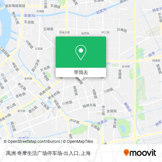 禹洲·奇摩生活广场停车场-出入口地图