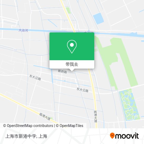 上海市新港中学地图