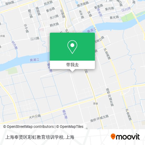 上海奉贤区彩虹教育培训学校地图