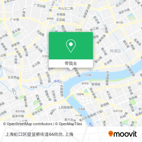 上海虹口区提篮桥街道66街坊地图