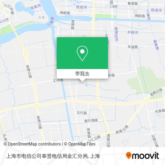 上海市电信公司奉贤电信局金汇分局地图