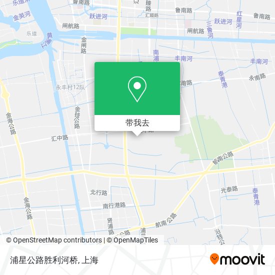 浦星公路胜利河桥地图