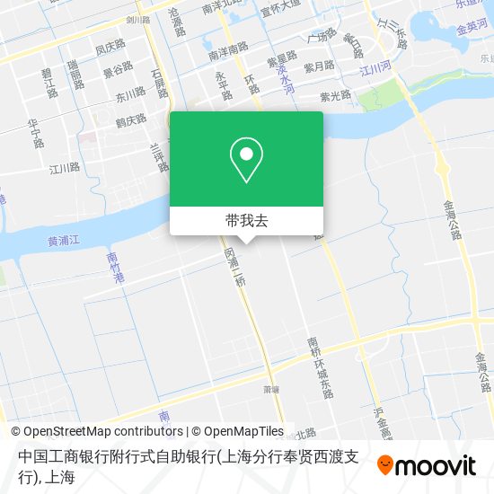 中国工商银行附行式自助银行(上海分行奉贤西渡支行)地图