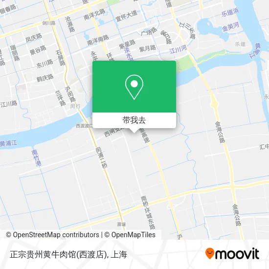 正宗贵州黄牛肉馆(西渡店)地图