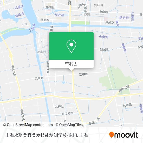 上海永琪美容美发技能培训学校-东门地图