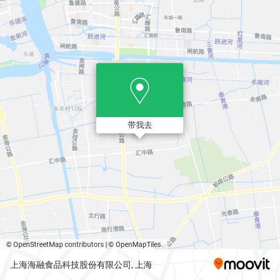 上海海融食品科技股份有限公司地图