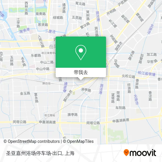 圣亚嘉州浴场停车场-出口地图