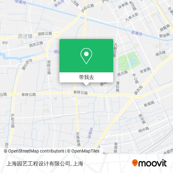 上海园艺工程设计有限公司地图