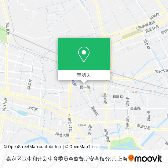 嘉定区卫生和计划生育委员会监督所安亭镇分所地图