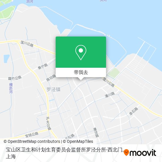 宝山区卫生和计划生育委员会监督所罗泾分所-西北门地图