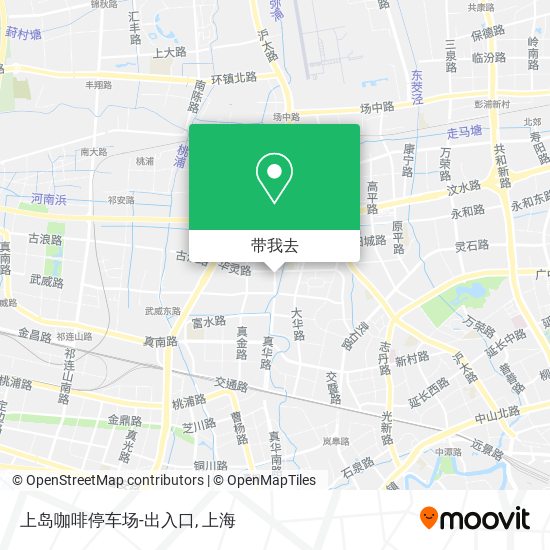 上岛咖啡停车场-出入口地图