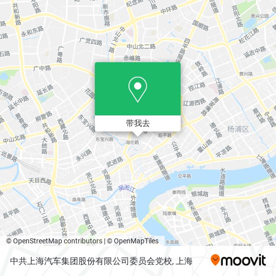 中共上海汽车集团股份有限公司委员会党校地图