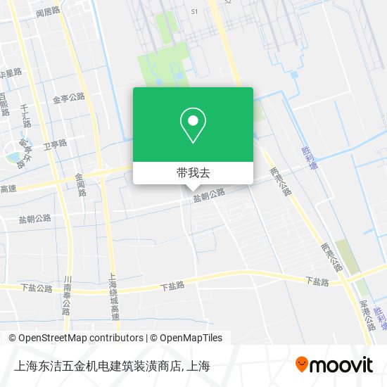 上海东洁五金机电建筑装潢商店地图