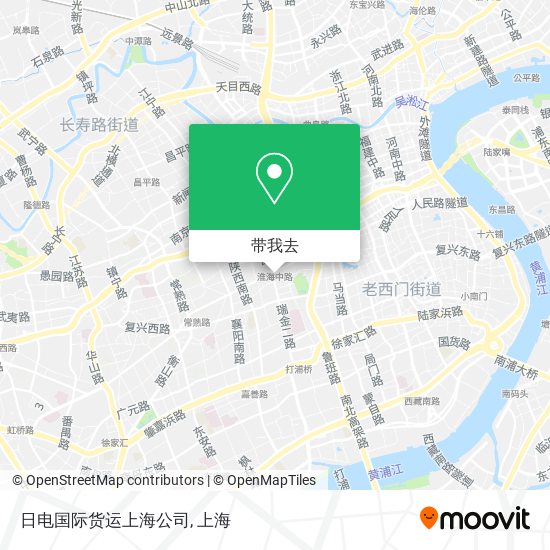 日电国际货运上海公司地图