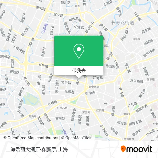 上海君丽大酒店-春藤厅地图