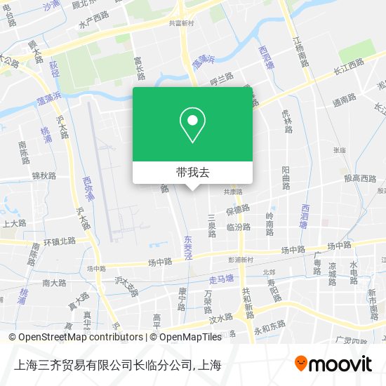 上海三齐贸易有限公司长临分公司地图