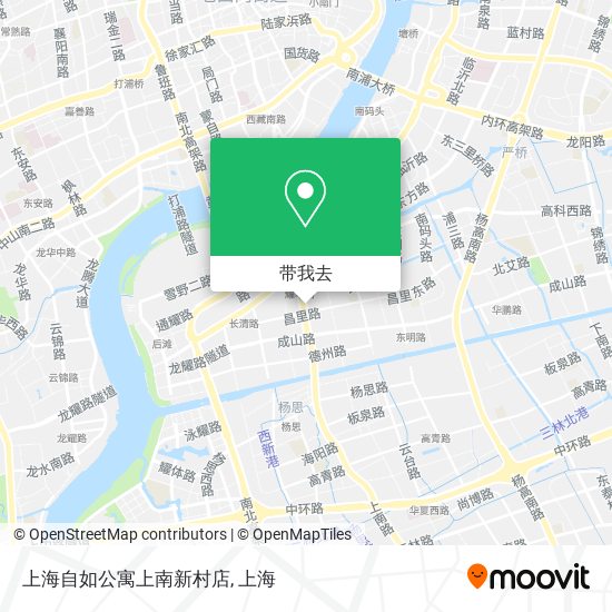 上海自如公寓上南新村店地图