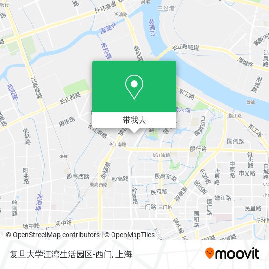 复旦大学江湾生活园区-西门地图