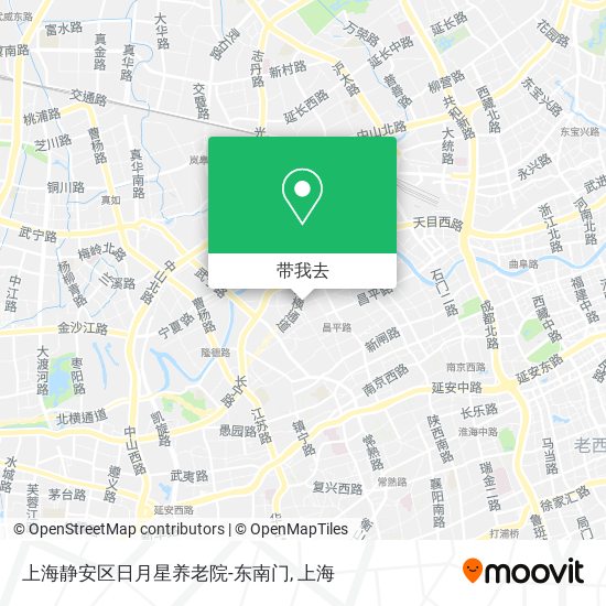 上海静安区日月星养老院-东南门地图