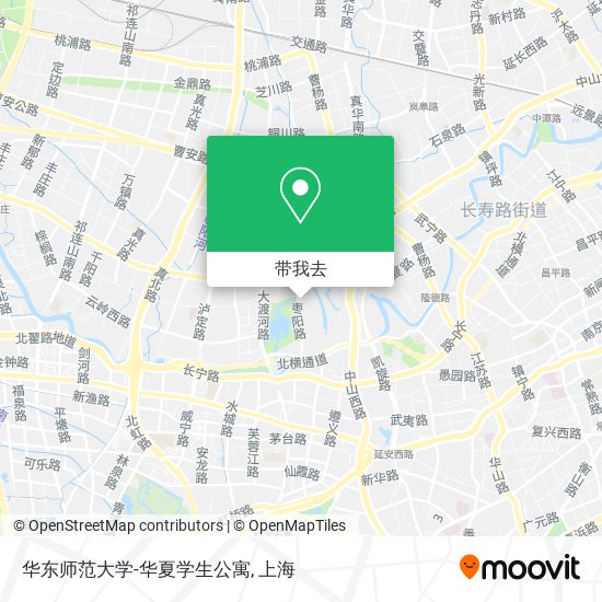 华东师范大学-华夏学生公寓地图