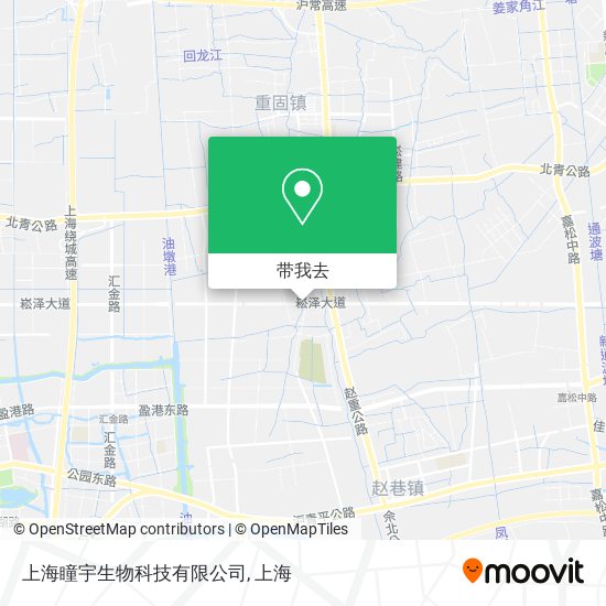 上海瞳宇生物科技有限公司地图