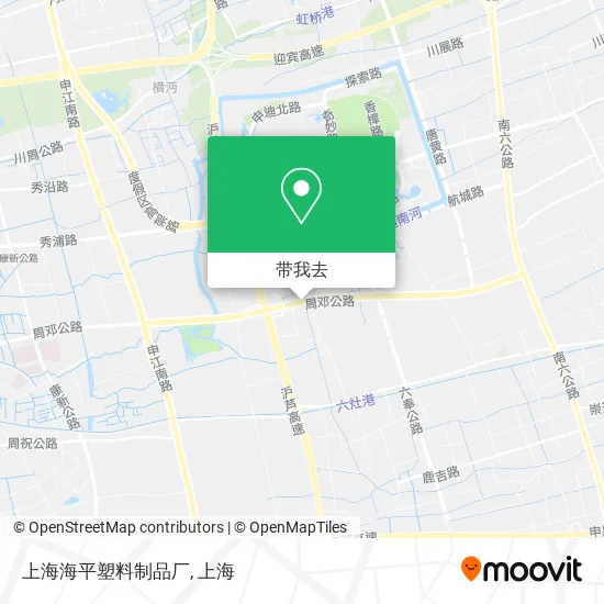 上海海平塑料制品厂地图