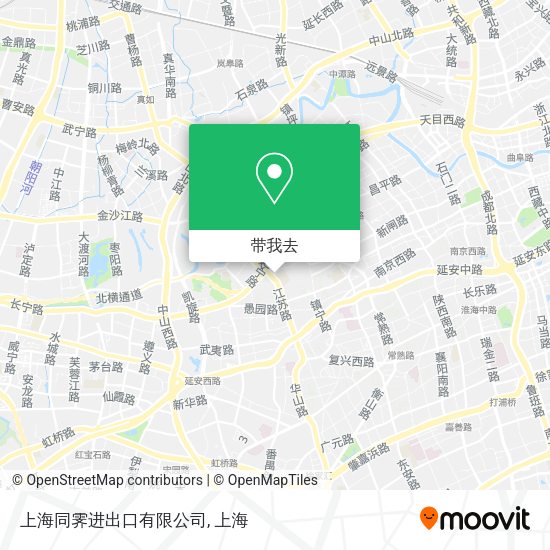 上海同霁进出口有限公司地图