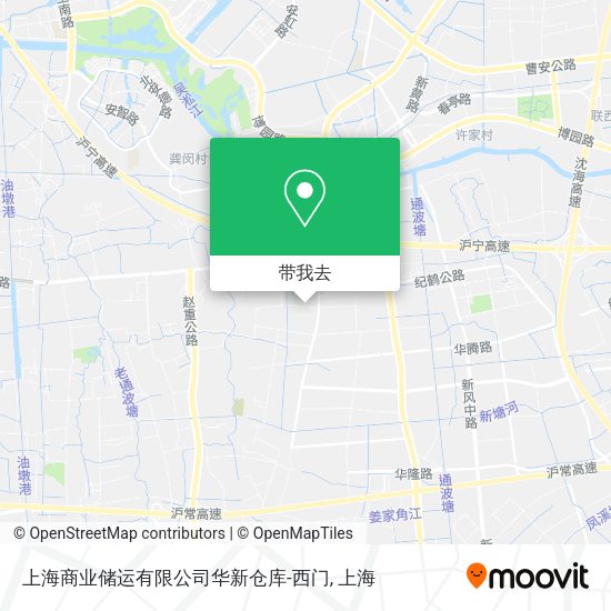 上海商业储运有限公司华新仓库-西门地图