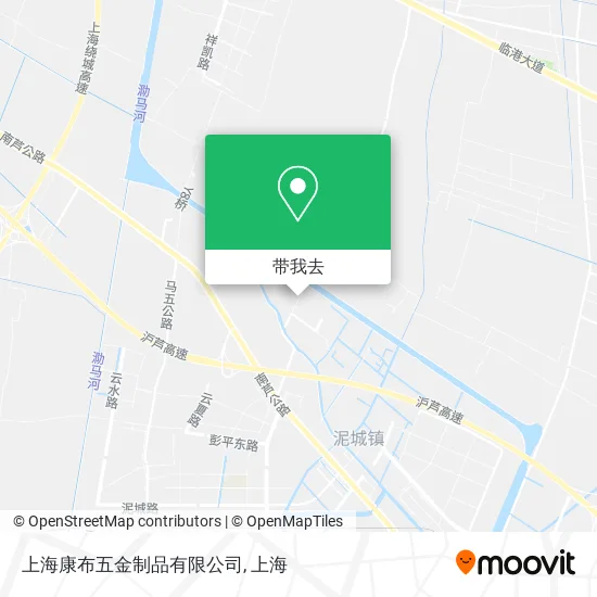上海康布五金制品有限公司地图