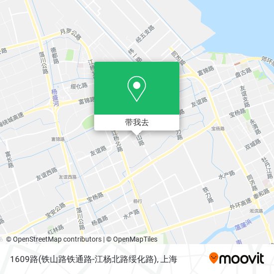 1609路(铁山路铁通路-江杨北路绥化路)地图
