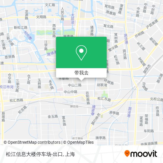 松江信息大楼停车场-出口地图