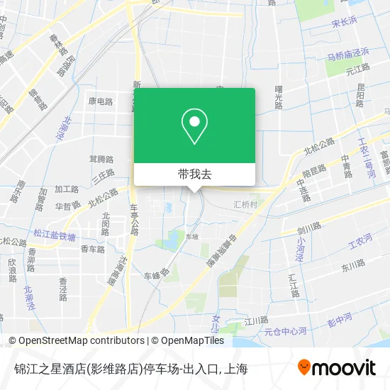 锦江之星酒店(影维路店)停车场-出入口地图
