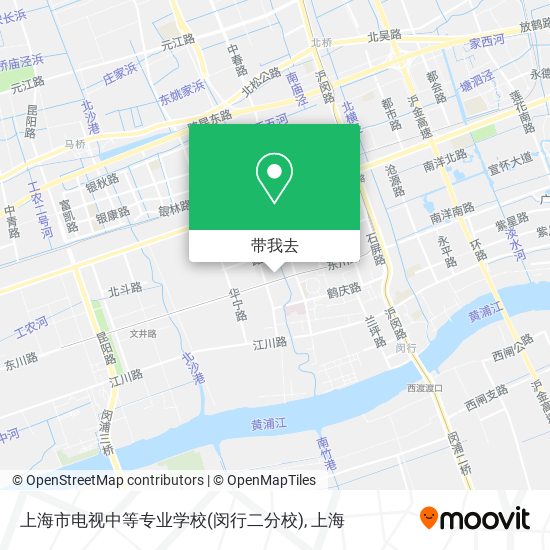 上海市电视中等专业学校(闵行二分校)地图