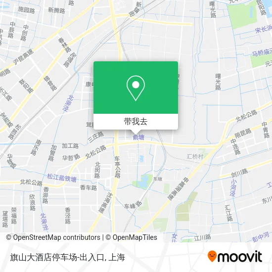 旗山大酒店停车场-出入口地图