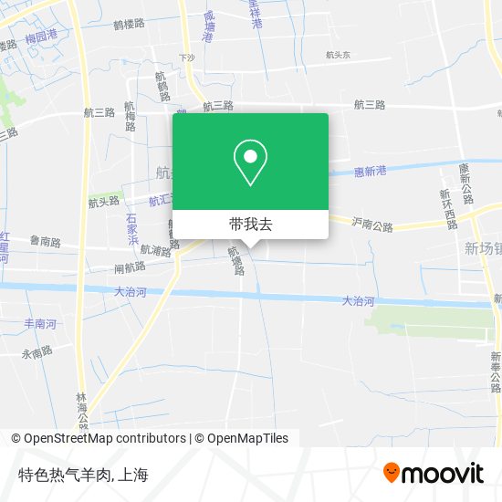 特色热气羊肉地图