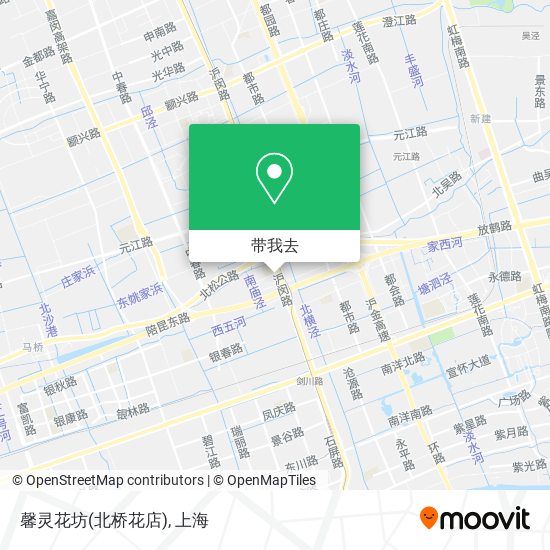 馨灵花坊(北桥花店)地图