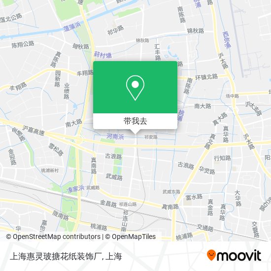 上海惠灵玻搪花纸装饰厂地图