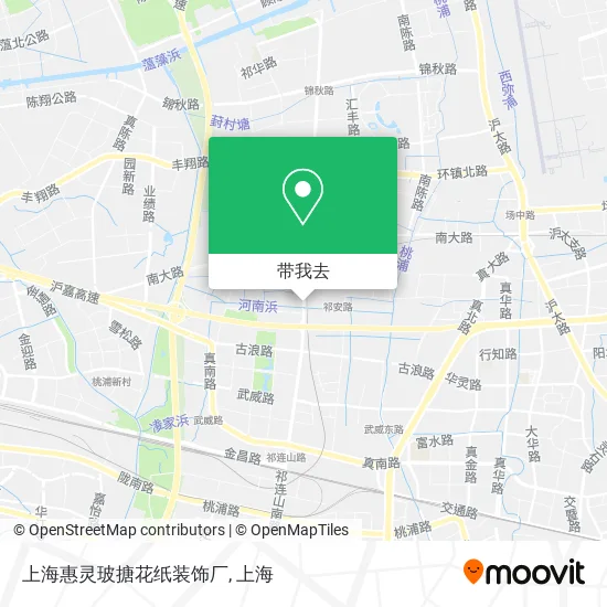 上海惠灵玻搪花纸装饰厂地图
