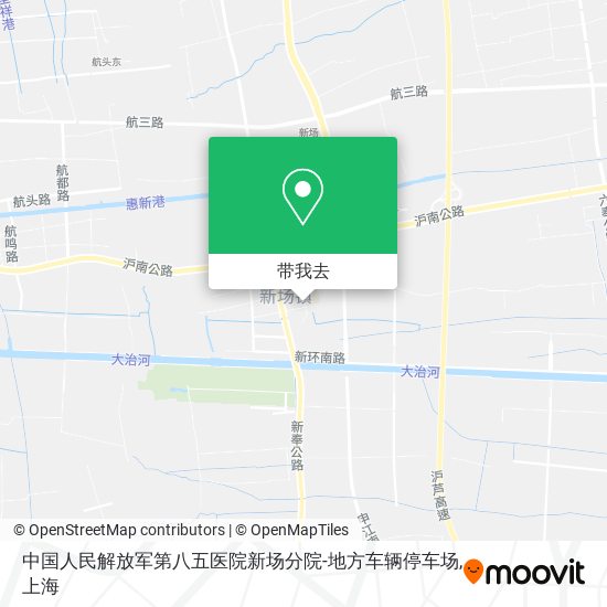 中国人民解放军第八五医院新场分院-地方车辆停车场地图