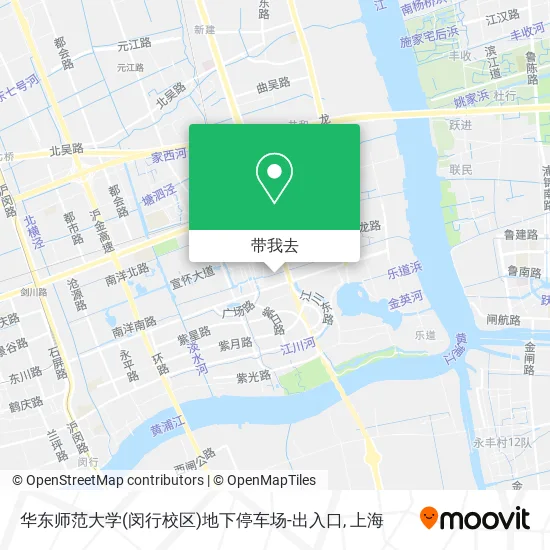 华东师范大学(闵行校区)地下停车场-出入口地图