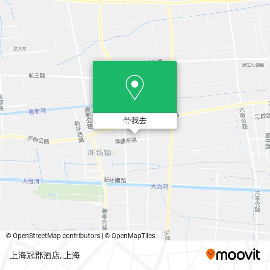 上海冠郡酒店地图