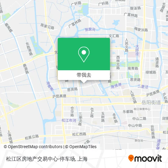 松江区房地产交易中心-停车场地图