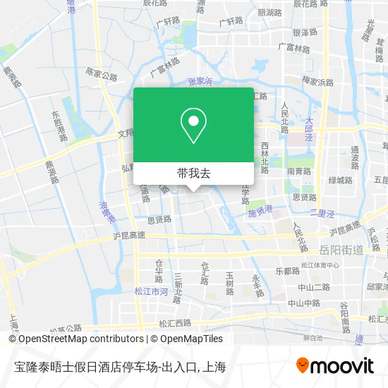 宝隆泰晤士假日酒店停车场-出入口地图