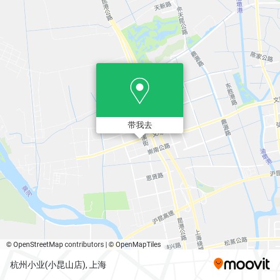 杭州小业(小昆山店)地图