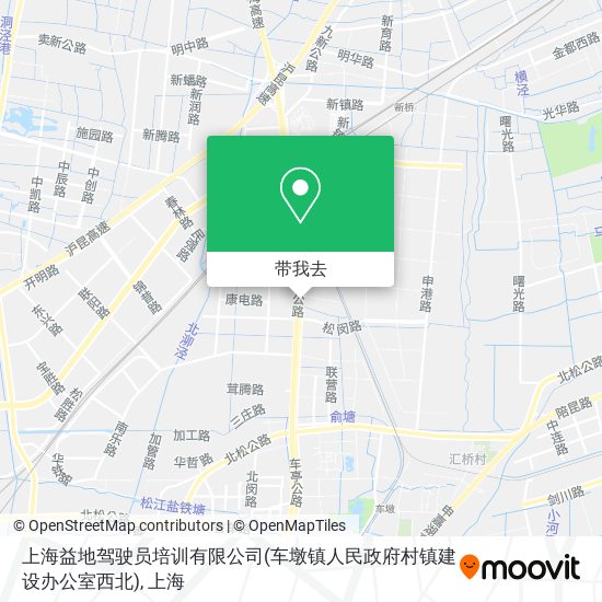 上海益地驾驶员培训有限公司(车墩镇人民政府村镇建设办公室西北)地图