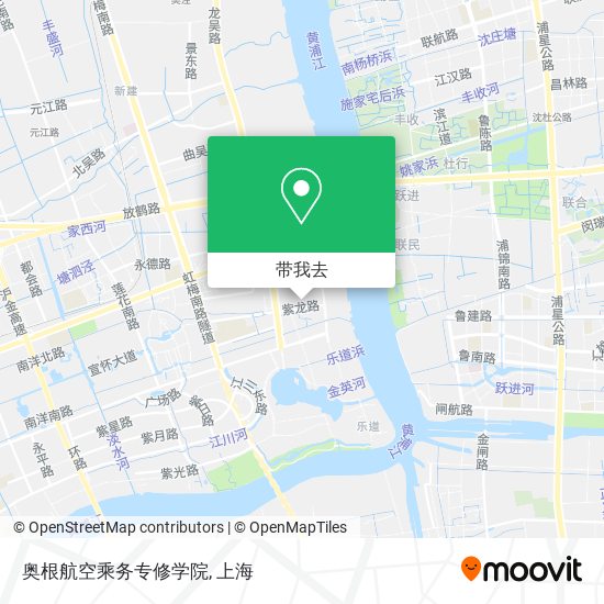 奥根航空乘务专修学院地图