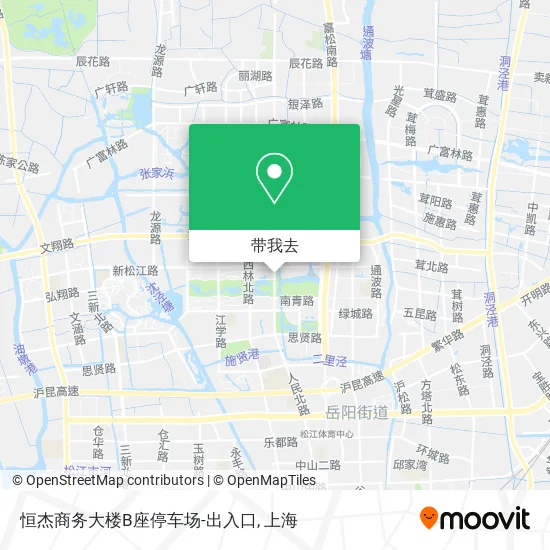 恒杰商务大楼B座停车场-出入口地图