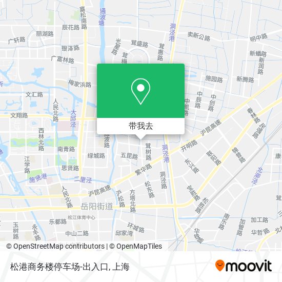 松港商务楼停车场-出入口地图