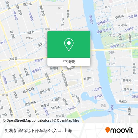虹梅新尚街地下停车场-出入口地图