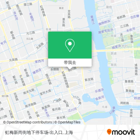 虹梅新尚街地下停车场-出入口地图